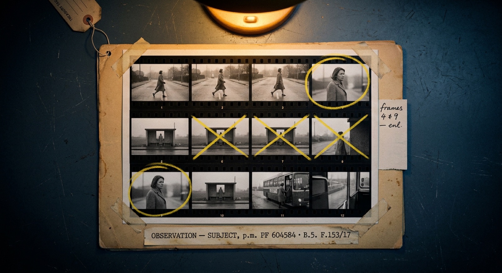 A surveillance contact sheet.